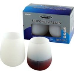 Leisure Quip Leisure-quip Silicone Wine Glasses No-stem - 2 Pack