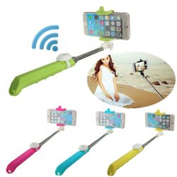 Integrated Android Ios System Handheld Selfie Stick Bluetooth Shutter Extendable Monopod For Phone