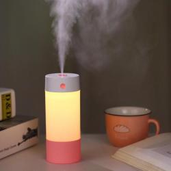 Colorful Bottle Shaped Humidifier - Pink