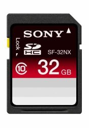 Sony SF32NX TQ 32GB Sdhc Class 10 Memory Card