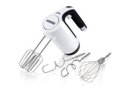 Morphy Richards - Hand Mixer With Attachments - Stainless Steel - White - 5 Speed - 185W - Total Control
