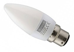 B22 LED 3W Candle W w FROSTED240V Eurolux