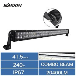1pc 41.5inch 240w 4d Reflector Lens Cree Led Work Lamp Bar Spot And Flood Combo Beam Off-road Car Tr