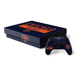 Skinit Nfl Chicago Bears Xbox One X Bundle Skin - Chicago Bears Blue Performance Series Design - Ultra Thin Lightweight Vinyl Decal Protection