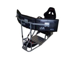 Gtr Racing Simulator - Gtsf Model With Real Racing Seat Driving Simulator Cockpit With Gear Shifter Mount And Triple Or Single Monitor Mount