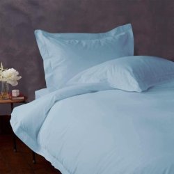 Noble Comfort Linen 4 Pcs Sheet Set 100% Egyptian Cotton Solid Pattern 400 Tc 11-15 Inch Deep Pocket Size King Color Sky Blue