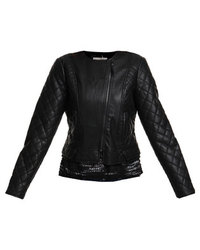 Tom Tailor Leather Look Jacket in Black