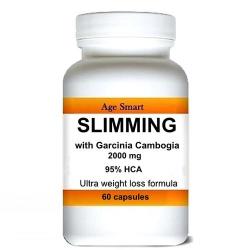 1 Slim Garcinia Cambogia 95% Hca 60 Caps 2000 Mg Weight Loss Enhance Mood Control Cholesterol.