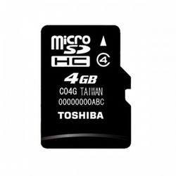 Toshiba Micro SD 4GB Memory Card