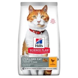 Hill's Science Plan Young Adult Sterilised Cat Food Chicken Flavour 3KG