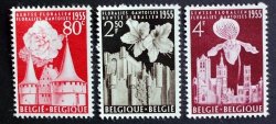 Stamp Belgium Gentse Flower Show 1955