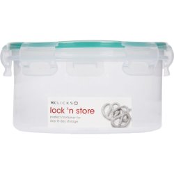Clicks Lock 'n Store Plastic Container Round 1200ML