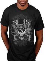 Official Guns N Roses Faded Skull T-Shirt