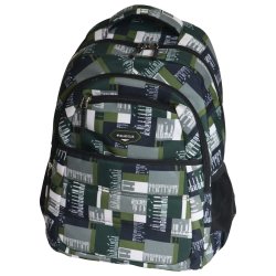 Green Check Fashion Backpack