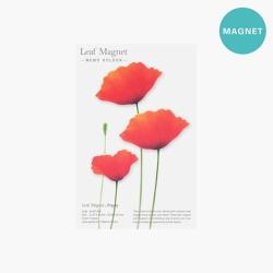 Poppy Flower Magnet Set - Red