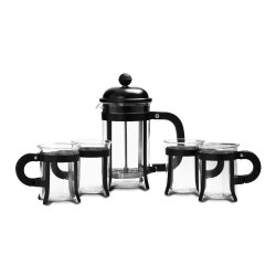 @home French Press Gift Set Plunger + 4 Mugs