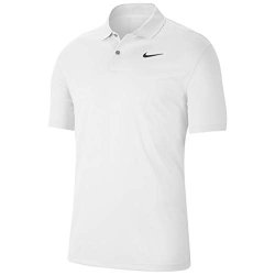 Nike Men's Nike Dri-fit Victory Polo White black XL