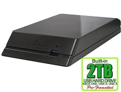 Avolusion Hddgear 2TB 2000GB USB 3.0 External Xbox Gaming Hard Drive Xbox Pre-formatted - Xbox One Xbox One S Xbox One X - 2 Year Warranty