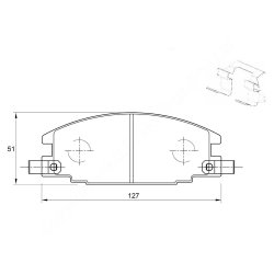 Kbc Brake Pads Front For Isuzu - Spares Direct