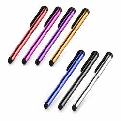 Shot Case Silver Aluminium Stylus Pen For Samsung Galaxy Ace 4PACK Of 5