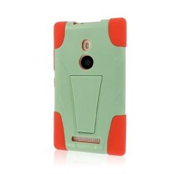 Empire Mpero Impact X Series Kickstand Case For Nokia Lumia 925 - Retail Packaging - Coral mint