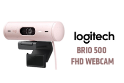 Brio Logitech 500 Full HD Webcam Rose