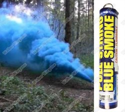 Pull String Airsoft And Paintball Tactical Battle Field Smoke Grenade - Colour Blue