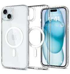 Spigen Iphone 15 Plus Premium Ultra Hybrid Magfit Crystal Case Clear white