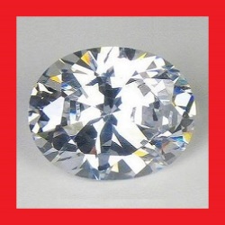 Cubic Zirconium - Aa Diamond White Oval Facet - 3.37cts