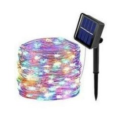 10M Solar Powered Fairy LED String Lights Multi Colored