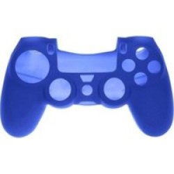 PS4 Pro Soft Silicone Protective Cover With Ribbed Handle Grip Blue