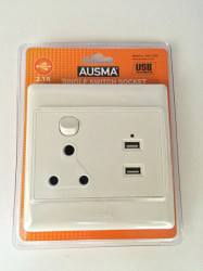 Single Switched Socket Outlet With Usb Charger