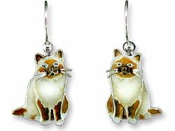 Tabby Cat Earrings By Zarlite 293901