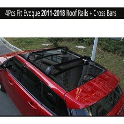 Black KPGDG 4Pcs Fit for Land Rover Discovery Sport with Sunroof 2015 2016 2017 2018 2019 2020 Aluminium Lockable Cross Bars Crossbars Roof Rails Roof Racks