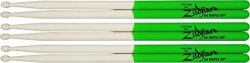 Zildjian Maple Green Dip Drumsticks 3-PACK Super 7A Wood Tip