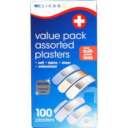 Clicks Assorted Plasters Value Pack 100 Plasters