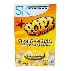 Ster-kinekor - Popz Microwave Popcorn Butter 3X85G