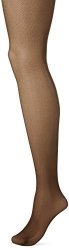 Hanes Silk Reflections Women's Perfect Nudes Micro-net Control Top Pantyhose Bronze Large