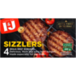 Sizzlers Frozen Braai Beef Burgers 4 Pack
