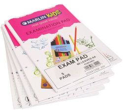Marlin A4 Exam Pads Punched 80 Pages Pack of 5