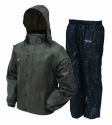Frogg Toggs As1310-105lg All Sport Rain Suit Large Stone black
