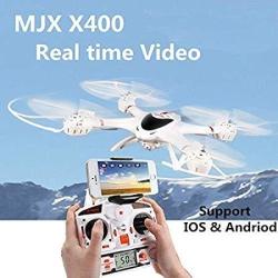 MJX X400-V2 2.4GHZ 6-AXIS Gyro Drone Rc Quadcopter With Headless Mode one-key Landing throttle Limit MODE 3D Flip And Roll With C4005 Wifi Camera