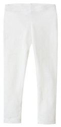 City Threads Girls' Leggings 100% Cotton For School Or Play Perfect For Sensitive Skin Or Spd Sensory Friendly Clothing White 3T