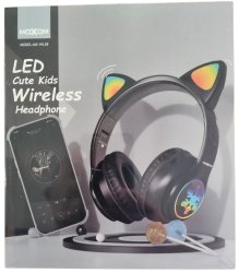 Headphones Wirelessmoxom Black MX-WL58 Kids