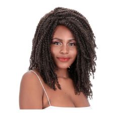 Long Afro Faux Locs Machine Made Synthetic Hair Wigs For Women Luna 4