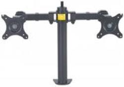 Manhattan Lcd Monitor Mount With Double-link Swing Arms - Supports Two LCD Monitors Up To 30