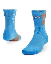 Adult Curry Playmaker Crew Socks - Viral Blue LG