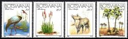 Botswana - 1983 Endangered Species Set Mnh Sg 541-544