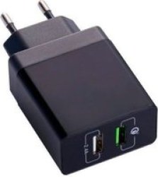 Tuff-Luv Qualcomm Quick Charge 3.0 2-PORT USB Wall Plug Charger