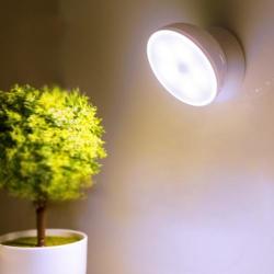 0.5W 360 Degrees Rotation Human Motion Sensor LED Night Light Lamp For Cabinets Bedroom Bathr...